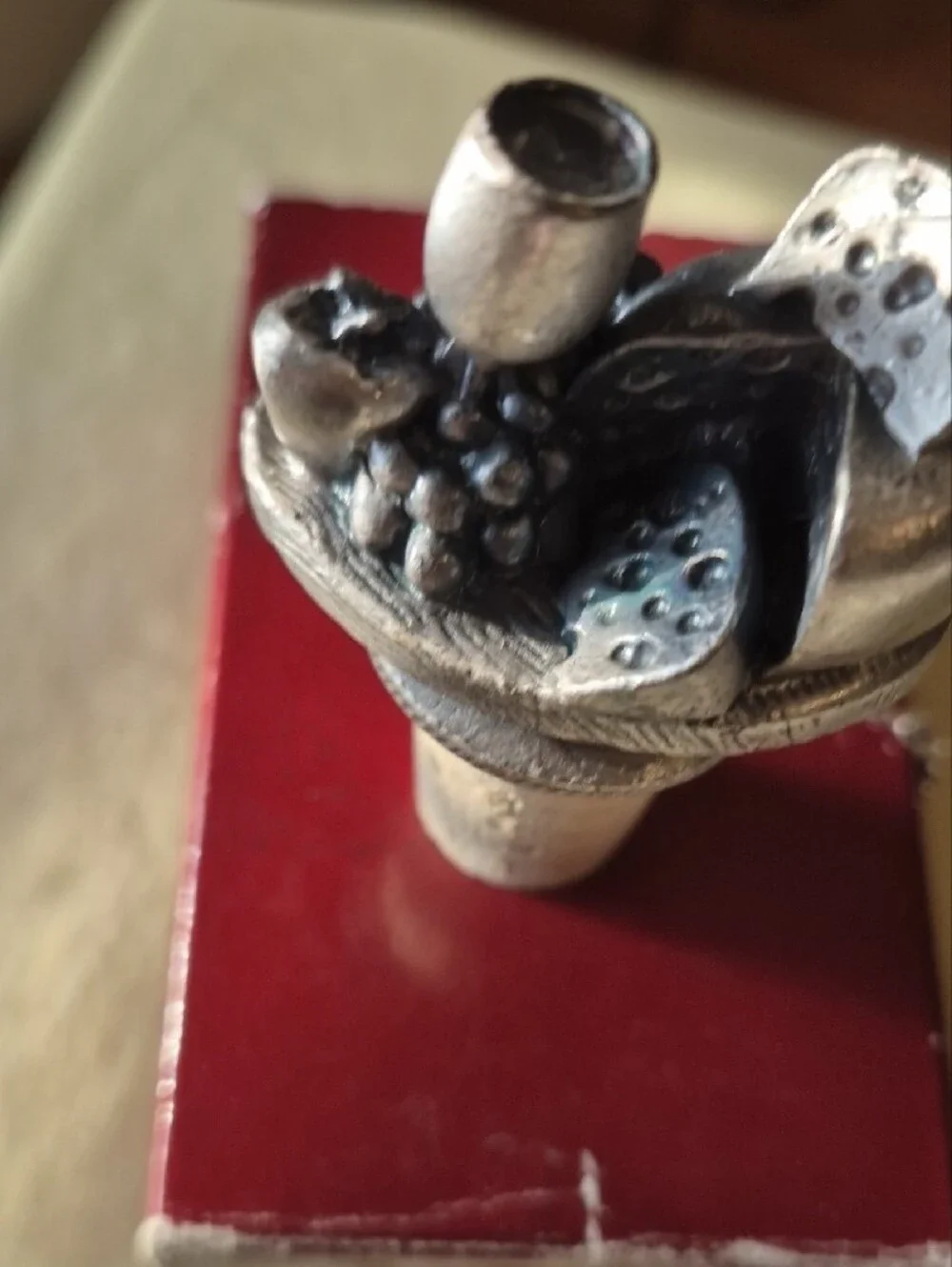 Wine Bottle Stopper - Silver Finish